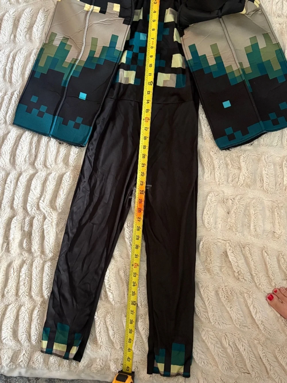 Minecraft Warden Deluxe Costume Kids Size 8 With Mask Halloween